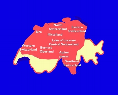 Map of Switzerland